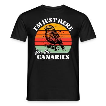 Lustige Kanarienvogel Sprüche - Männer T-Shirt - Schwarz - Vorne - AI Model Male 178 light (178cm)
