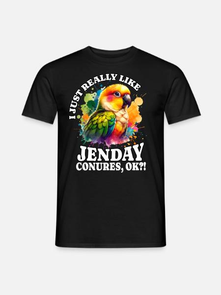 I Love Yellow-headed Parakeet Saying - Men's T-Shirt - black