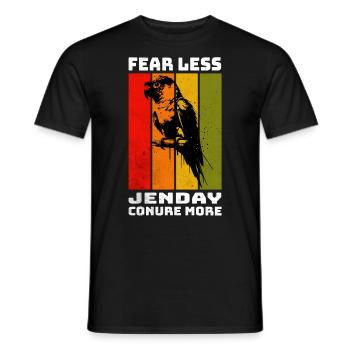 Jenday Conure Yellow-headed Parakeet - Men's T-Shirt - black - Front - AI Model Male 178 light (178cm)