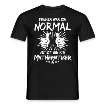 Mathematician - Men's T-Shirt - black - Front - AI Model Male 178 light (178cm)
