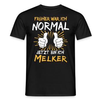Melker Spruch - Männer T-Shirt - Schwarz - Vorne - AI Model Male 178 light (178cm)