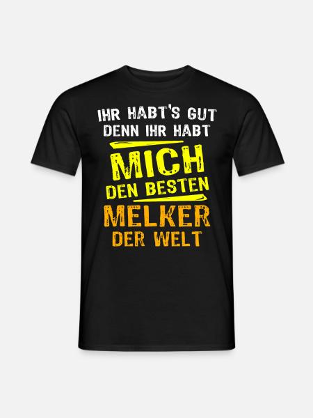 Melker Geschenk - Männer T-Shirt - Schwarz