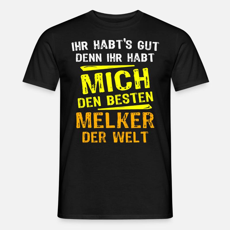 Melker Geschenk - Männer T-Shirt - Schwarz