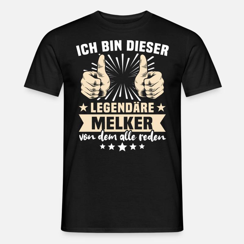 Melker Sprüche - Männer T-Shirt - Schwarz