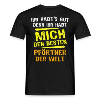 Gatekeeper Gift - Men's T-Shirt - black - Front - AI Model Male 178 light (178cm)