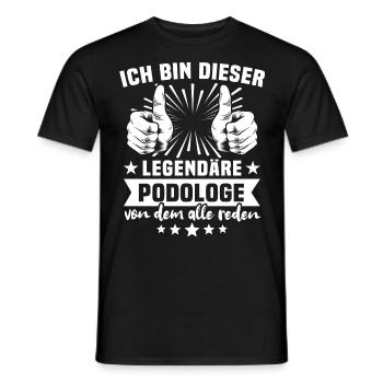 Podiatrist Legend - Men's T-Shirt - black - Front - AI Model Male 178 light (178cm)