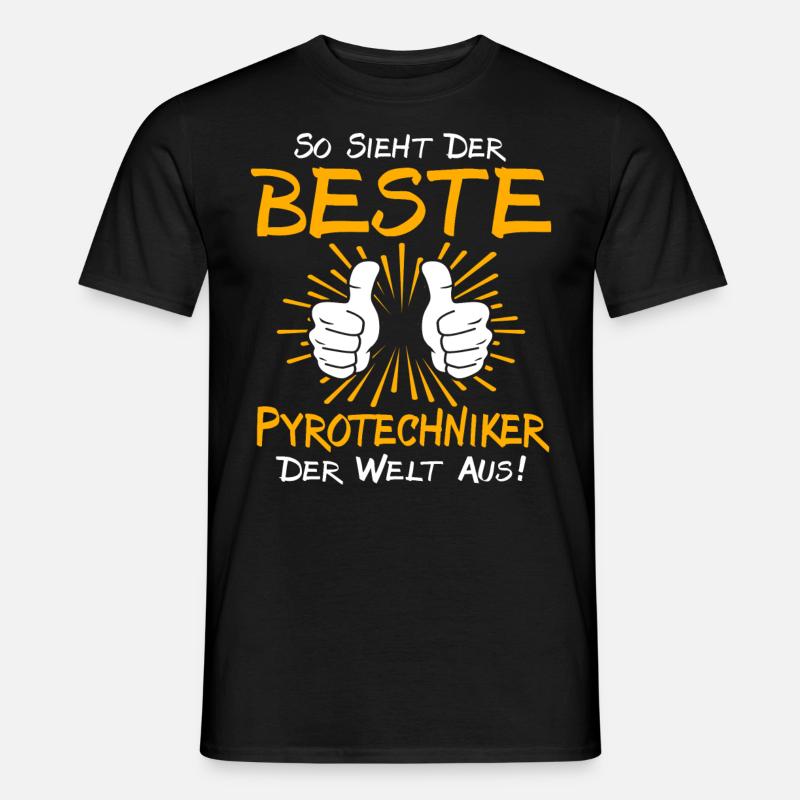 Pyrotechniker Geschenkidee - Männer T-Shirt - Schwarz
