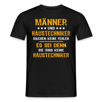 House Technician Saying - Men's T-Shirt - black - Front - AI Model Male 178 light (178cm)