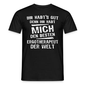 Ergothérapeute - T-shirt homme - noir - Devant - AI Model Male 178 light (178cm)