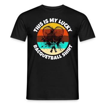 Racquetball - T-shirt homme - noir - Devant - AI Model Male 178 light (178cm)