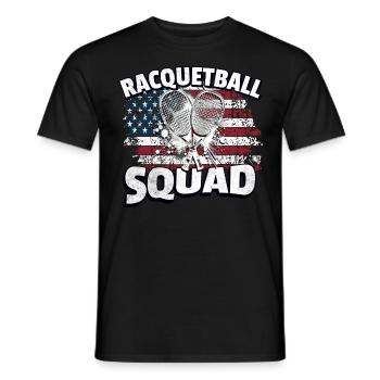 Racquetball Legend - Men's T-Shirt - black - Front - AI Model Male 178 light (178cm)