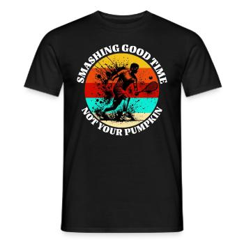 Racquetball Papa - Männer T-Shirt - Schwarz - Vorne - AI Model Male 178 light (178cm)