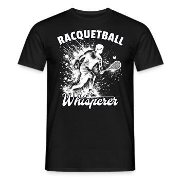 Racquetball Whisperer - Männer T-Shirt - Schwarz - Vorne - AI Model Male 178 light (178cm)