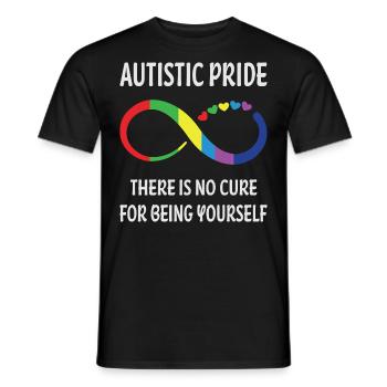 Autismus Autistisch - Männer T-Shirt - Schwarz - Vorne - AI Model Male 178 light (178cm)