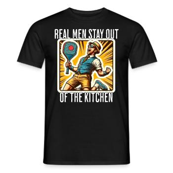 Drôle de dicton de paddleball - T-shirt homme - noir - Devant - AI Model Male 178 light (178cm)