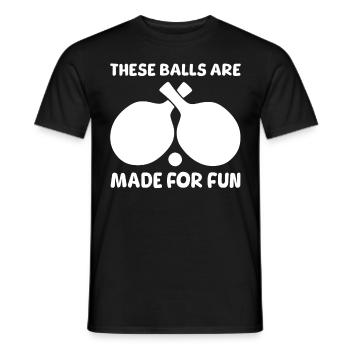 Drôle de dicton de tennis de table - T-shirt homme - noir - Devant - AI Model Male 178 light (178cm)