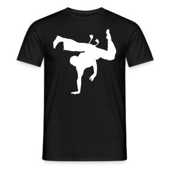 Ligne Capoeira Heart - T-shirt homme - noir - Devant - AI Model Male 178 light (178cm)