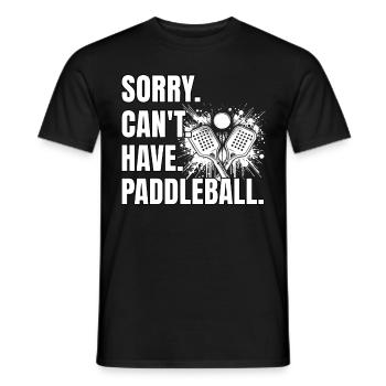 Drôle de dicton de paddleball - T-shirt homme - noir - Devant - AI Model Male 178 light (178cm)