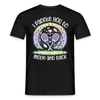 Dictons de paddleball - T-shirt homme - noir - Devant - AI Model Male 178 light (178cm)