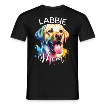 Labrador Mama - Männer T-Shirt - Schwarz - Vorne - AI Model Male 178 light (178cm)