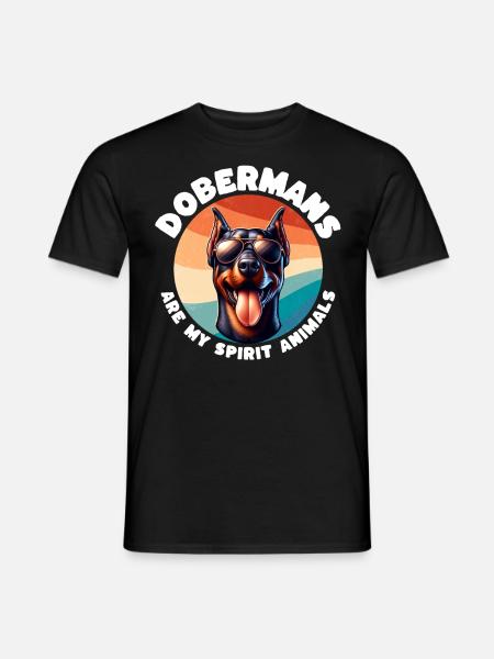 Funny Doberman Sayings - Men's T-Shirt - black