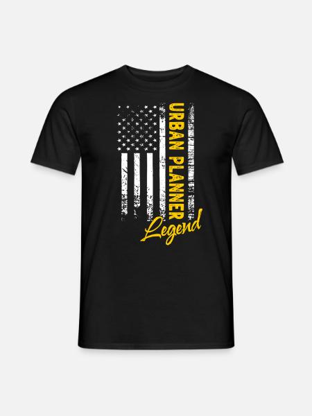Stadtplaner Legende - Männer T-Shirt - Schwarz