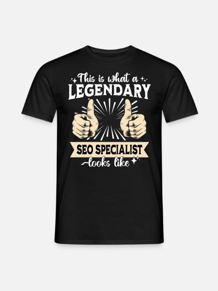 Legendary SEO Manager - Men's T-Shirt - black