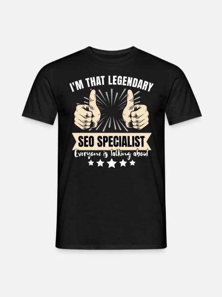 Legendary SEO Manager - Men's T-Shirt - black