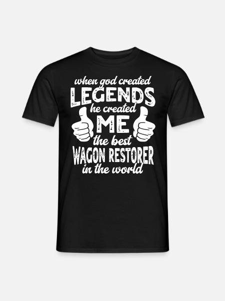 Bester Wagenrestaurator Legende - Männer T-Shirt - Schwarz