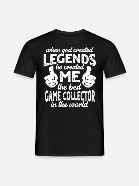 Best Game Collector Legend - Men's T-Shirt - black