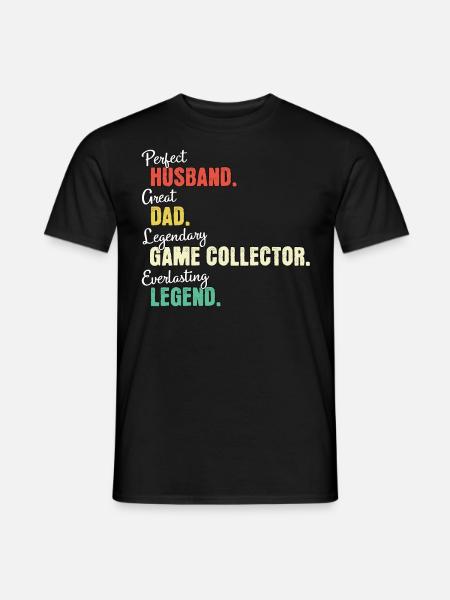 Game collector dad - Men's T-Shirt - black