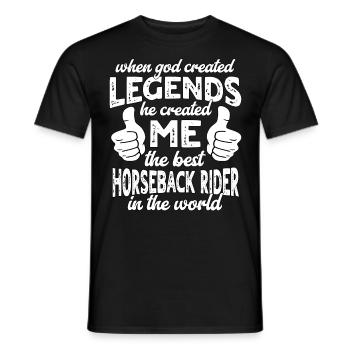 Best Rider Rider Legend - Men's T-Shirt - black - Front - AI Model Male 178 light (178cm)
