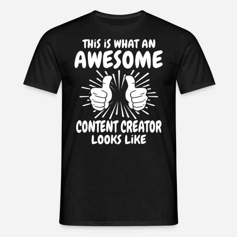 Content Creator - Männer T-Shirt - Schwarz