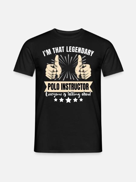 Legendary Polo Trainer - Men's T-Shirt - black
