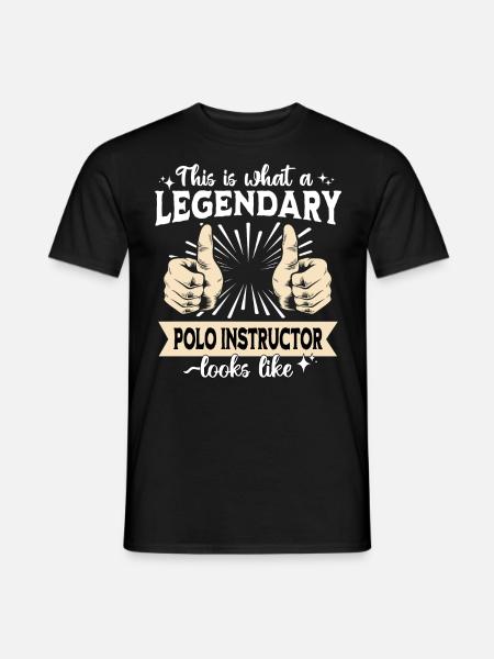 Legendary Polo Trainer - Men's T-Shirt - black