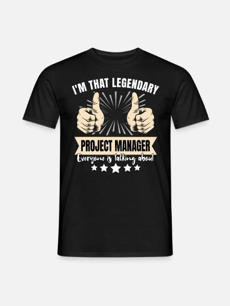 Legendary Project Manager - Men's T-Shirt - black