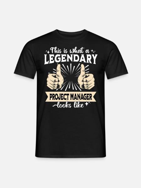 Legendary Project Manager - Men's T-Shirt - black