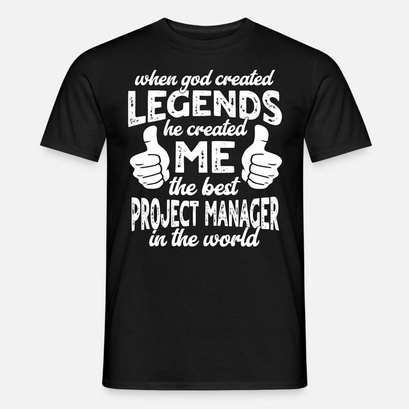 Best Project Manager Legend - Men's T-Shirt - black