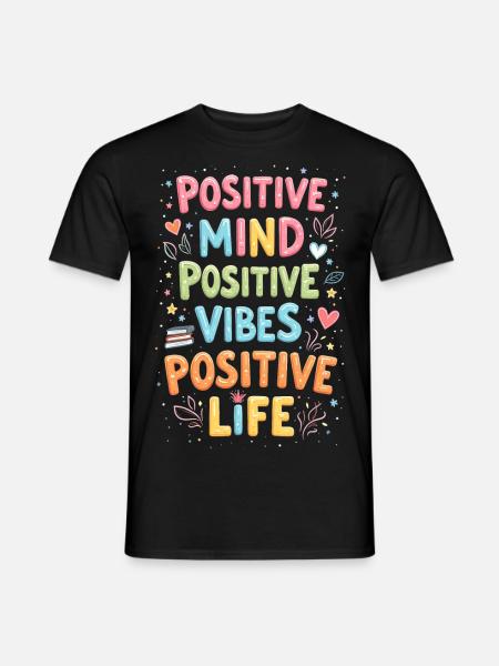 Positivity - Men's T-Shirt - black