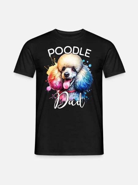 Poodle Dad - Men's T-Shirt - black