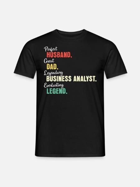 Papa analyste d’affaires - T-shirt homme - noir
