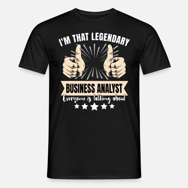 Legendärer Geschäftsanalyst - Männer T-Shirt - Schwarz