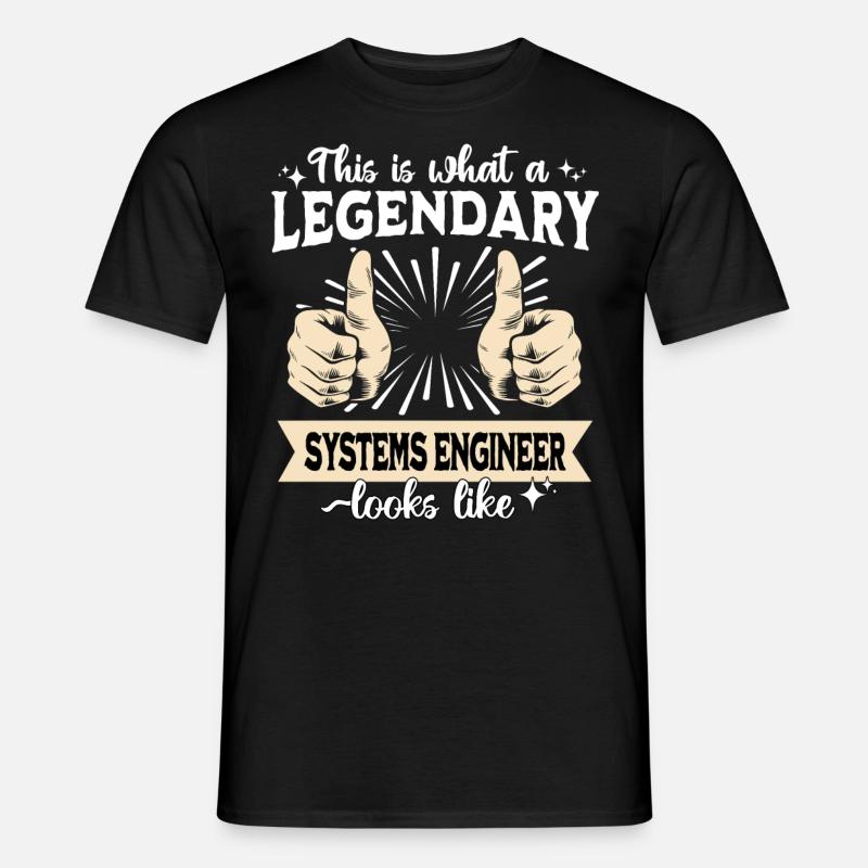 Legendary Systems Engineer - Men's T-Shirt - black