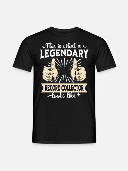 Collectionneur de disques légendaire - T-shirt homme - noir