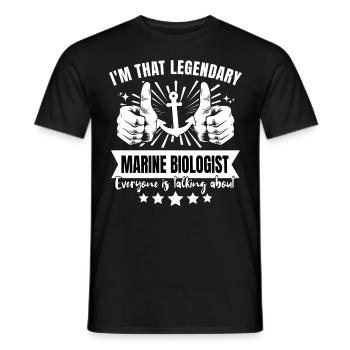 Legendärer Meeresbiologe Legende - Männer T-Shirt - Schwarz - Vorne - AI Model Male 178 light (178cm)