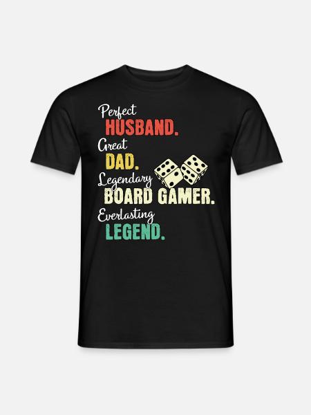 Board Gamer Dad - Men's T-Shirt - black