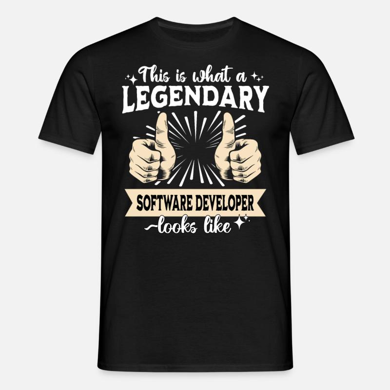 Legendary Software Developer - Men's T-Shirt - black