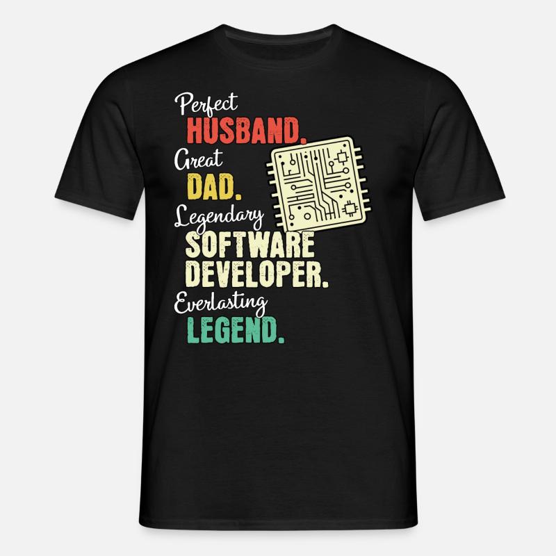Software Developer Dad - Men's T-Shirt - black