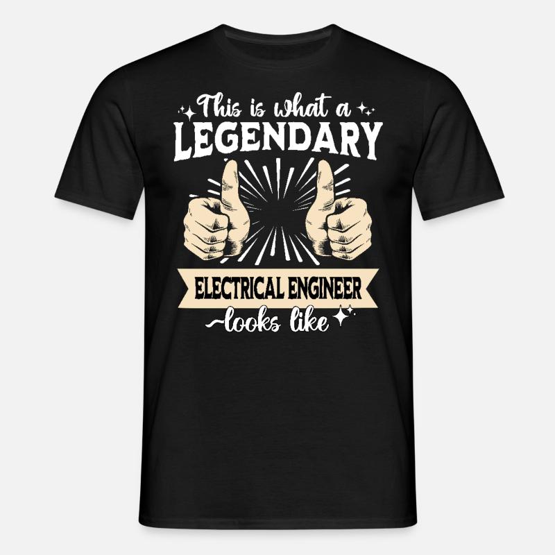 Legendary Electrical Engineer - Men's T-Shirt - black