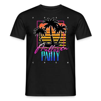 Majorque Party Crew 2028 (Garantie du prix le plus bas) - T-shirt homme - noir - Devant - AI Model Male 178 light (178cm)